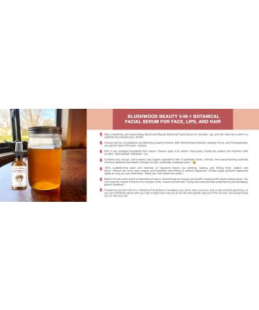 Blushwood Beauty Botanical Facial Serum+ | 3-in-1 Skin Lips & Hair Support | Lab-Tested 30ml | International Shipping Available - Buy Online on GoSupps.com
