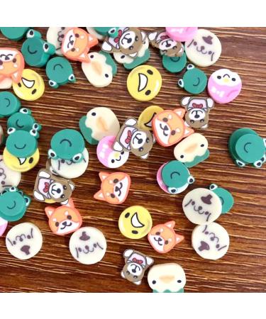 RT 100g Mixed Cute Animal Slices Polymer Clay Sprinkles DIY Slime Filling Material Accessories Nail Art Decoration Y425 (Color : Animal) - Buy Online on GoSupps.com