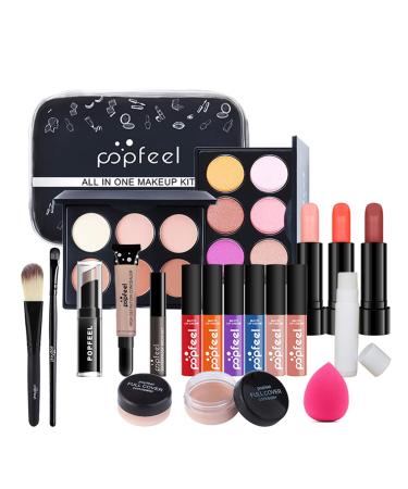 BrilliantDay 20PCS Professional Makeup Set & Portable Travel All-in-One Cosmetic Set Eyeshadows Highlighter Lipstick Blush Brushes Compact and Lightweight Design for Girls Women #2*20PCS