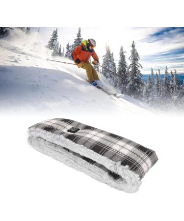 Buy Stylish Electrically Heated Scarf - Warm Cotton USB Heated 3-Speed Temperature Setting for Skiing & Camping - Black & White - Buy Online on GoSupps.com