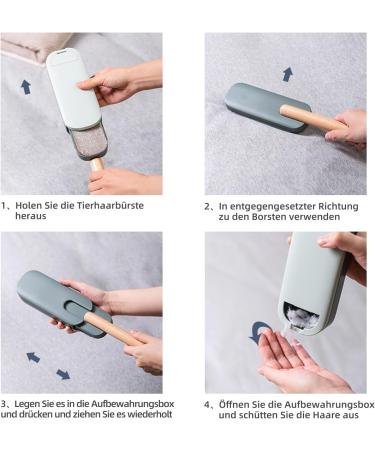 Ceblish Lint Brush for Animal Hair | Reusable Cat & Dog Hair Remover | Easy to Clean Clothing Brush - Khaki - Buy Online on GoSupps.com