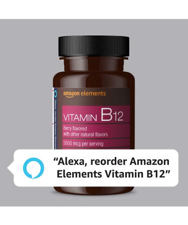 Amazon Elements Vitamin B12 Methylcobalamin 5000mcg - Energy & Metabolism Support - 2 Month Supply - Buy Online on GoSupps.com