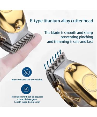 Professional T-Blade Hair Clippers for Men | Cordless Rechargeable Beard Trimmer & Hair Cutting Kit with LED Display - Black - Buy Online on GoSupps.com