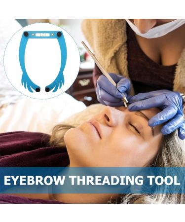 Angoily Aluminum Alloy Embroidery Level Ruler Eyebrow Shaper Kit Brow Mapping Kit Eyebrow Trimming Set 25.5x1.3cm Blue - Buy Online on GoSupps.com