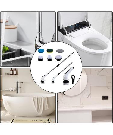 Electric Tub Cleaning Brush | Cordless Scrubber for Bathroom | Cordless Tile Water Stains Cleaning Brush for Tub Kitchen Sink Wall Floor - Buy Online on GoSupps.com