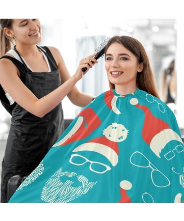 Waterproof Barber Cape - Santa Hats Moustaches Beards & Cheetah Design Hair Cutting Bib for Men & Women | International Shipping - Buy Online on GoSupps.com