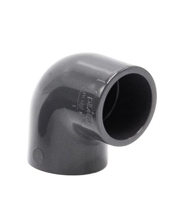 PVC angle sleeve 90 I 32mm i 1 inch I adhesive muffle i PVC tube sleeve with 2-connections i pipe connection piece PVC-fitting i BM_082