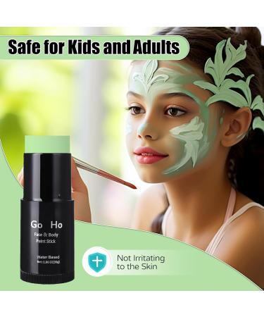 Go Ho Green Face Paint Stick - 1.06 Oz Non-Toxic Washable Body Paint for Halloween SFX Cosplay - Buy Online on GoSupps.com