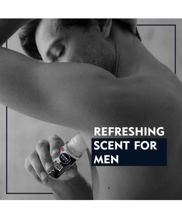 Nivea Men Invisible For Black And White Power Roll On 50ml - Anti-Perspirant Long-Lasting Protection International Shipping Available - Buy Online on GoSupps.com