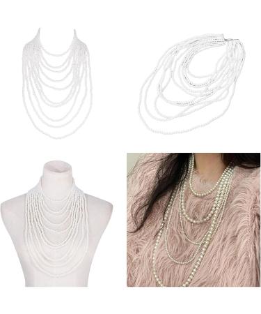 KUAIYIJU Fashion Pearl Necklace for Women | Layered Long Sweater Chain | Wedding Jewelry & Clothing Accessories - Buy Online on GoSupps.com