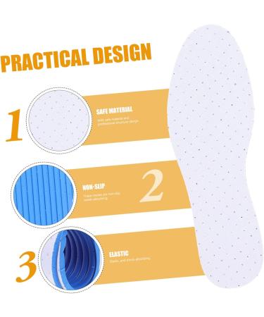 FOMIYES 4 Pairs Sweat-Absorbing Thin Insoles - Comfortable Shoe Inserts for Women | Portable Sports Accessory - Buy Online on GoSupps.com