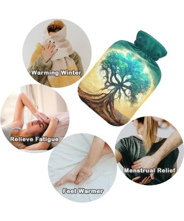 Buy Naanle Magic Tree of Life 2L Hot Water Bottle - Heat & Cold Therapy Hand/Foot Warmer with Lid - Pain Relief Solution for All Ages - Buy Online on GoSupps.com