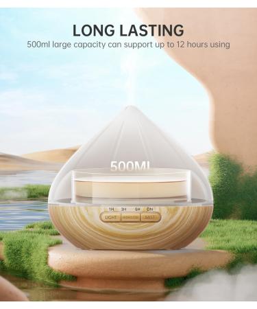 500ml Essential Oil Diffuser with 8 Essential Oils - Aromatherapy Humidifier for Large Room | Remote Control, 4 Timer Settings - Buy Online on GoSupps.com