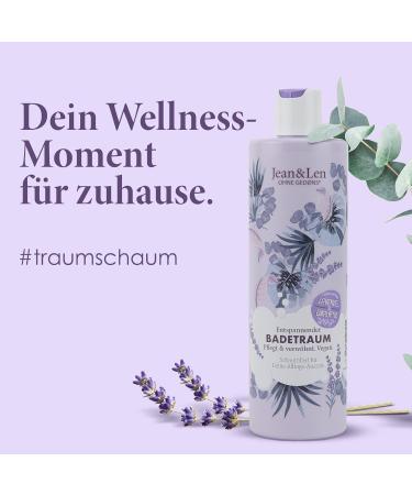Jean & Len Relaxing Bathing Dream Eucalyptus & Lavender Foam - Vegan Paraben-Free Bathing Additive (400 ml) - Buy Online on GoSupps.com