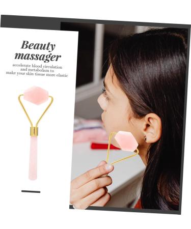 Healeved Jade Facial Roller - Face Lifting & Massaging Tool | Pink 14x5cm - Shop Internationally - Buy Online on GoSupps.com
