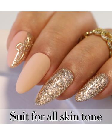 Double Rhythm 15ML Gold Glitter Gel Polish | Shimmer Reflective Holographic Nail Art | Magnetic for Salon & DIY at Home - Buy Online on GoSupps.com