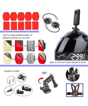 44 in 1 Action Camera Accessory Kit - Compatible with Insta360 One X3 X2 One R, Gopro Hero 10 11 - Buy Online on GoSupps.com