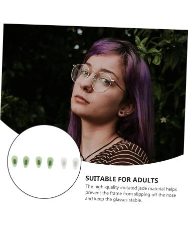 Buy 3 Pairs of Clear & Sunglasses with Imitated Jade Nose Support Slipproof & Transparent Glasses for Ultimate Comfort - Buy Online on GoSupps.com