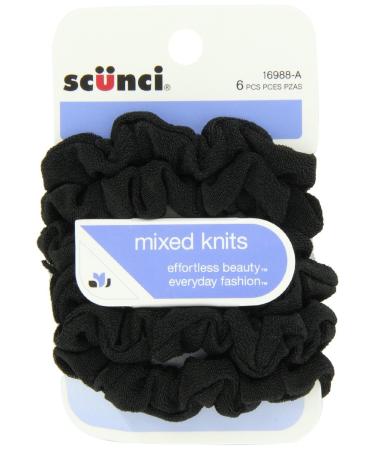 Scunci Mini Twisters Black - 6 Pack | Durable Hair Ties for All Hairstyles - Buy Online on GoSupps.com