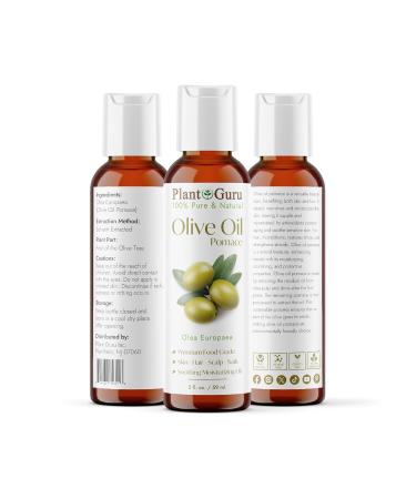 100% Pure Olive Oil Pomace 2 fl. oz - Natural Carrier Moisturizer for Skin Body Face & Hair Growth | Ideal for DIY Soap Making & Cosmetics - Buy Online on GoSupps.com