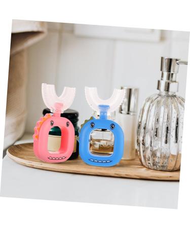 Minkissy U-Shaped Cartoon Toothbrushes for Children - 2 Pack Manual Training Accessories for Effective Oral Care - Buy Online on GoSupps.com
