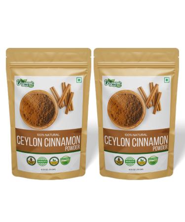 Organic Zing Cinnamon Powder | Pure and Natural | No Additives or Preservatives | Dal Cheeni Powder | Natural and 100% Pure | Packed and Produced in India - 115 gm (4 oz) Pack of 1 115 Gram ( 4.05 Ounce Pack of 1 )