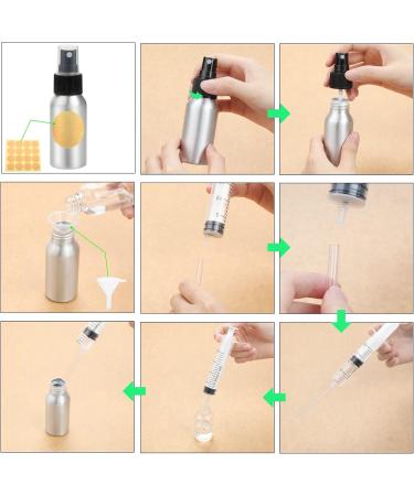 50ml Aluminum Alloy Mini Spray Bottles - 2 Pack | Empty Atomizers for Perfume Cosmetics & Essential Oils | Travel-Friendly & Refillable - Buy Online on GoSupps.com