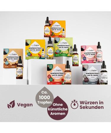 Purespice Vegan oilbased herbal extracts pepper without artificial flavors or taste enhancers seasoning in seconds herbal oil set of 3 - Buy Online on GoSupps.com