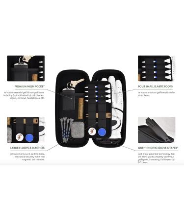 Platypus Golf Co. Caddie Case - Golf Glove Holder & Organizer for Men and Women Golfers - White Left Hand - Buy Online on GoSupps.com