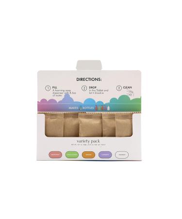 Tropics Foaming Hand Soap Tablets - 5 Pack | Eco-Friendly Refill Sampler | 42.5 fl oz - Variety Scents & Recyclable Packaging - Buy Online on GoSupps.com