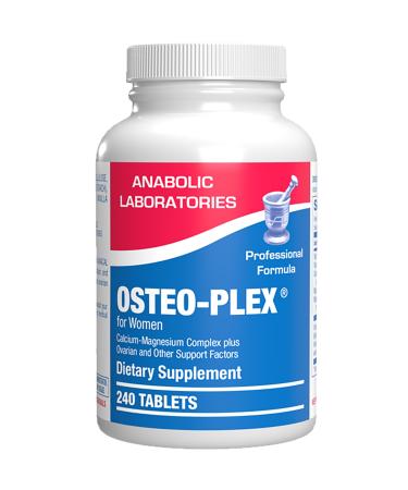 Osteo-Plex Bone Health Supplement for Women - Clinical Formula Bone Strength Supplement with Magnesium Calcium Vitamin D3 & Trace Minerals Complex - Easy to Swallow Gentle Tablets - 240 Count 240 Count (Pack of 1)