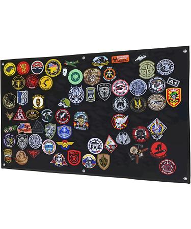 Tactical Patch Display Panel 24x36 Holder Board for Army Combat Morale Uniform - Hook and Loop Emblems - Black (Medium) - Patches Not Included - Buy Online on GoSupps.com
