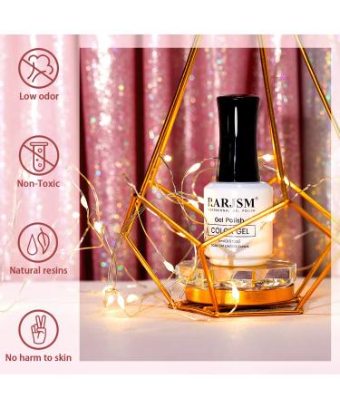 RARJSM Nude Gel Polish - Sheer Rose Pink 15ml for French Manicure | LED UV Soak Off Nail Art at Home - Buy Online on GoSupps.com
