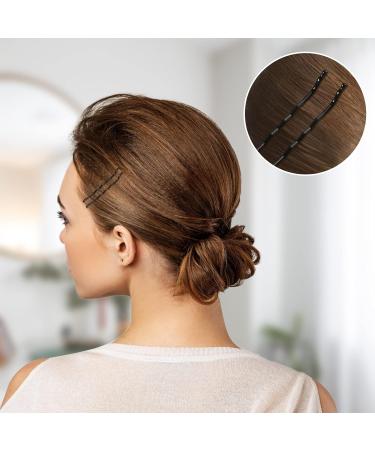 150 Wave Shape Hair Clips - Black Metal Bobby Pins & Hairpin Set for Kids & Salon Use - Buy Online on GoSupps.com