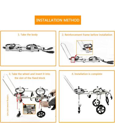 Dog Wheelchair for Back Legs Adjustable Hip Support Harness for Canine Aid Arthritis for Small Medium Large Dogs Rehab Poor Stability Dogs Walking Cart Wheel Chair S (S) () - Buy Online on GoSupps.com