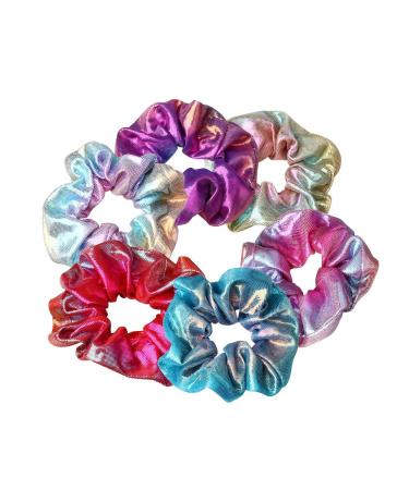 Berglink 8 Pieces Metallic Hair Ties - Shiny Hair Bands & Scrunchies for Women & Girls | Stylish Hair Accessories - International Shipping Available - Buy Online on GoSupps.com