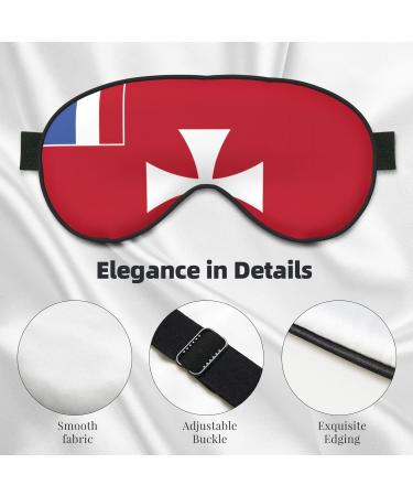 Flag of Wallis and Futuna Islands Soft Eye Mask - Comfortable Light Blocking Sleep Mask for Side Sleepers - Buy Online on GoSupps.com