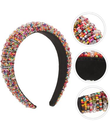 FRCOLOR Crystal Diamond Headband Stylish Hair Hoop Fashionable Women Headwear Elastic Headbands Makeup Sponge Party Big Jeweled Headbands Turban Rhinestone Red Elasticity Women's Baroque - Buy Online on GoSupps.com
