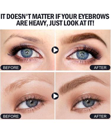 Eyebrow Makeup - Natural g Eyebrow Powder Kit - Waterproof Trio Kit for Photography Wedding Outdoor Guanglu Light Brown - Buy Online on GoSupps.com