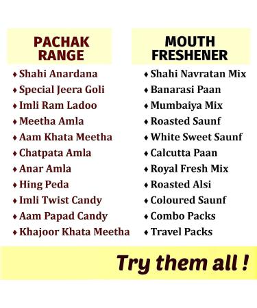 Panjon Swad Mouth Freshener (Shahi Anardana Goli White Sweet Saunf Shahi Navratan Mix & Special Jeera Goli) (Combo of 4) 4 - Buy Online on GoSupps.com