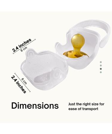 Purifyou PurePouch BPA-Free Pacifier & Nipple Shield Cases - Set of 3 | Clear Case for Diaper Bag & Stroller | Travel Pacifier Box | Keeps Binkies Clean & Accessible | 3 Count - Buy Online on GoSupps.com