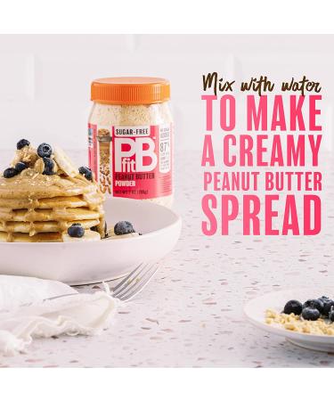 PBfit Sugar-Free Peanut Butter Powder - Real Roasted Pressed Peanuts, No Added Sugar - 7 Ounce - Buy Online on GoSupps.com