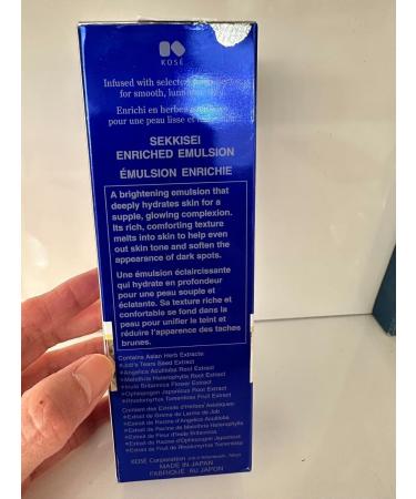 SEKKISEI Enriched Emulsion Skin Moisturizer 4.7oz - Brightening & Nourishing for Whole Body | Shop Internationally - Buy Online on GoSupps.com