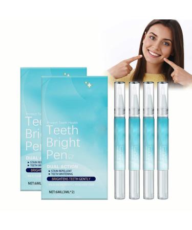 Zynewa Tooth Paint Pen Set of 4 teeth whitening pens with instant teeth whitening gel color correction pens to remove dental stains easy to carry and
