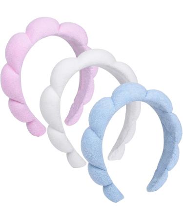 MFUOE Spa Sponge Headband Mimi and Co Spa Headband for Women Girls Sponge Terry Towel Cloth Fabric HeadBand for Face Washing Makeup Removal Shower Skincare (Pink) - Buy Online on GoSupps.com