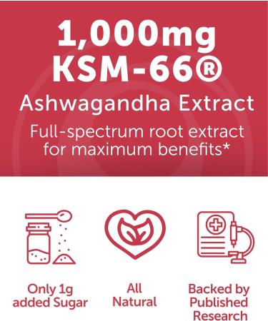 Lunakai USA Manufactured KSM-66 Ashwagandha Gummies for Women & Men Daily Vegan Supplement for Stress Mood & Sleep Support 60ct Single Bottle - Buy Online on GoSupps.com