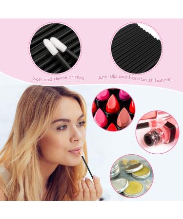 GCQQ 200Pcs Disposable Mascara Wand Spoolies, Lip Brushes, and Micro Brushes Kit - 50 Mascara, 50 Lip, 100 Micro Applicators for Extensions - Black 200PCS - Buy Online on GoSupps.com