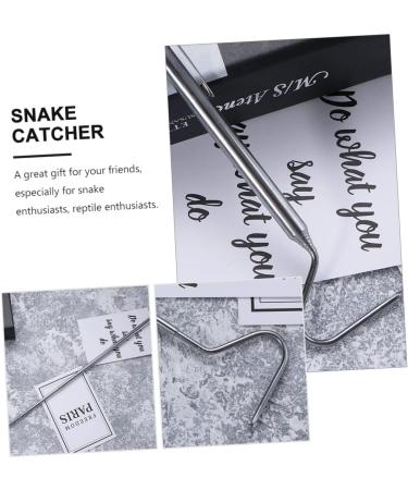HOMSFOU 6 Pcs Telescopic Snake Hook Heavy Duty Snake Hook Snake Handling Tools Reptile Catcher Stick Snake Grabber Tongs Reptiles Hooks Snake Catching Tool Glass Stainless Steel Snake Clip - Buy Online on GoSupps.com