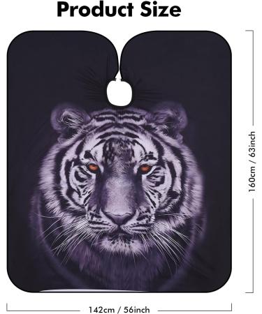 Buy Tiger Print Barber Cape - Adjustable Polyester Hair Cutting Cape for Salon Use | International Shipping - Buy Online on GoSupps.com