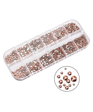 2320Pcs Molisaka Rose Gold Rhinestones for Nails â€“ Sparkling Glass Nail Gems & Bling Art Accessories - Buy Online on GoSupps.com